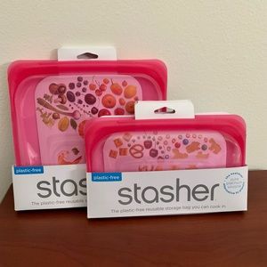 Stasher Silicone Food Storage Bags - Set of 2